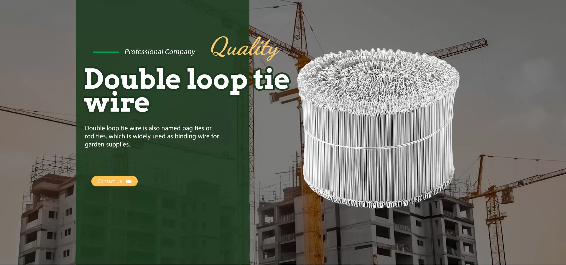 Double loop tie wire