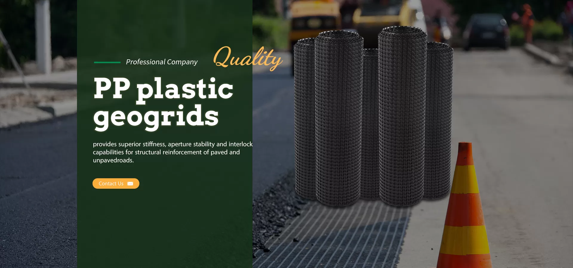 PP plastic  geogrids