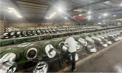 Galvanized wire production