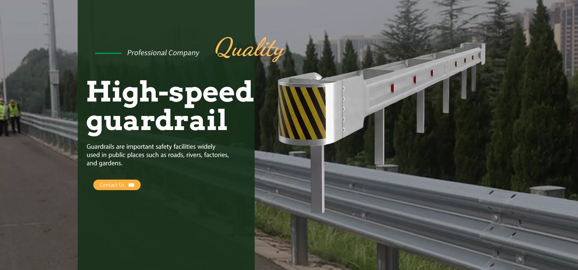 High-speed guardrail