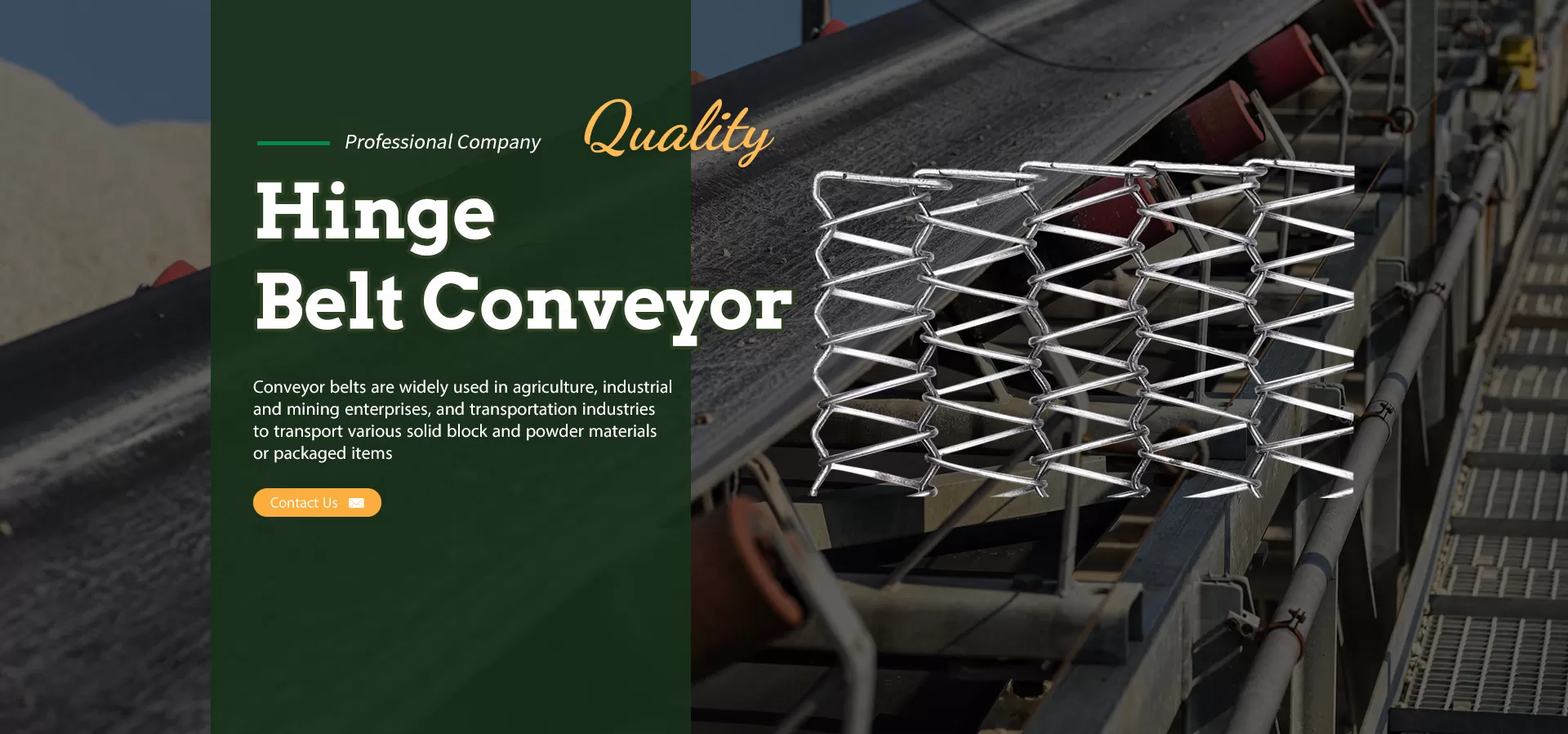 Hinge  Belt Conveyor