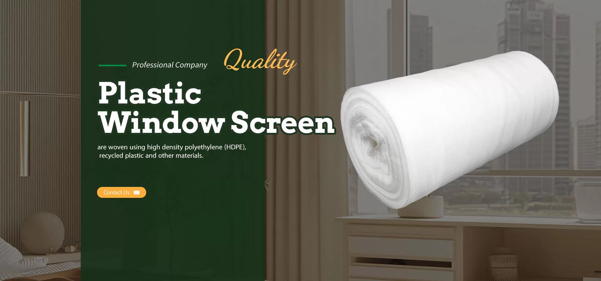 Plastic Window Screen